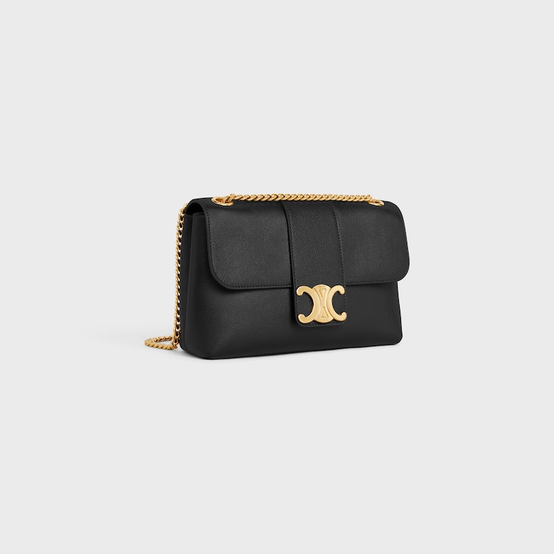 Celine BOLSO VICTOIRE CELINE MEDIANO DE PIEL DE BECERRO FLEXIBLE CON TEXTURA GRANULADA