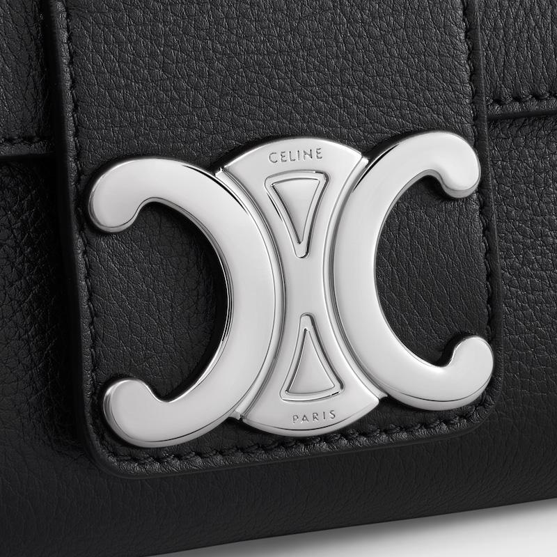 Celine BOLSO VICTOIRE CELINE MEDIANO DE PIEL DE BECERRO FLEXIBLE CON TEXTURA GRANULADA