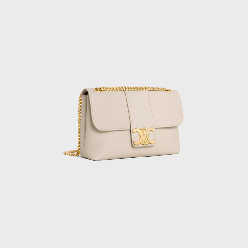 Celine BOLSO VICTOIRE CELINE MEDIANO DE PIEL DE BECERRO FLEXIBLE CON TEXTURA GRANULADA