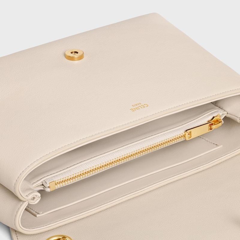 Celine BOLSO VICTOIRE CELINE MEDIANO DE PIEL DE BECERRO FLEXIBLE CON TEXTURA GRANULADA