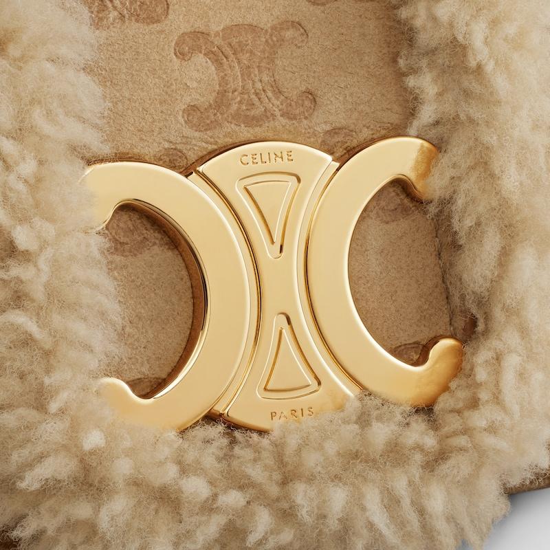 Celine BOLSO VICTOIRE CELINE MEDIANO DE PIEL DE BORREGO CON MOTIVO TRIOMPHE INTEGRAL