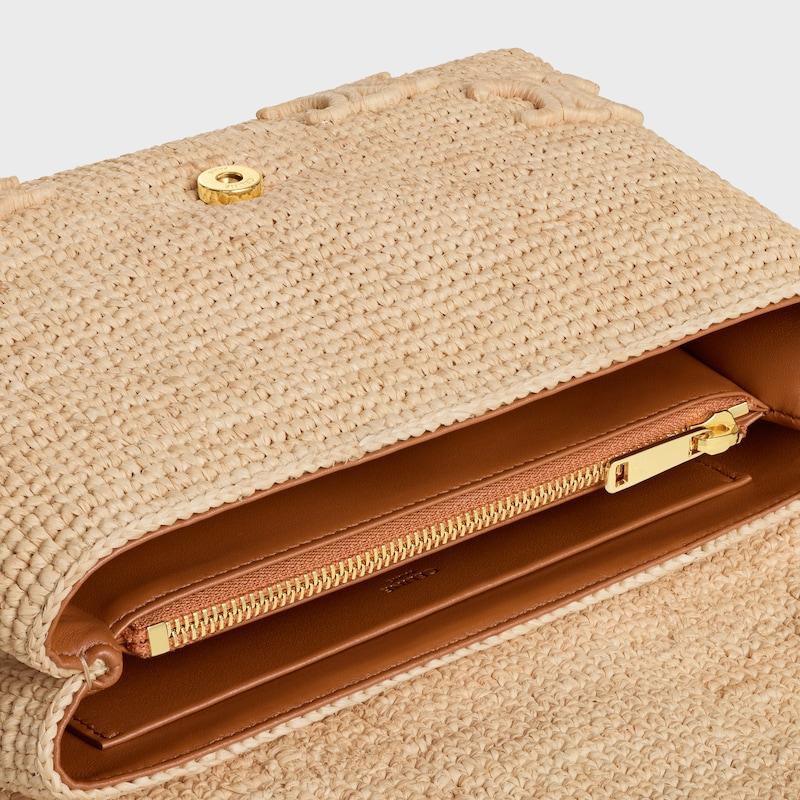 Celine BOLSO VICTOIRE CELINE MEDIANO DE RAFIA CON BORDADOS TRIOMPHE