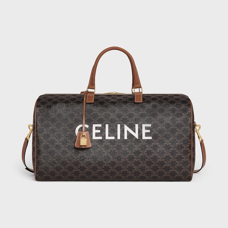 Celine Bolso Voyage grande de lona Triomphe con estampado Celine