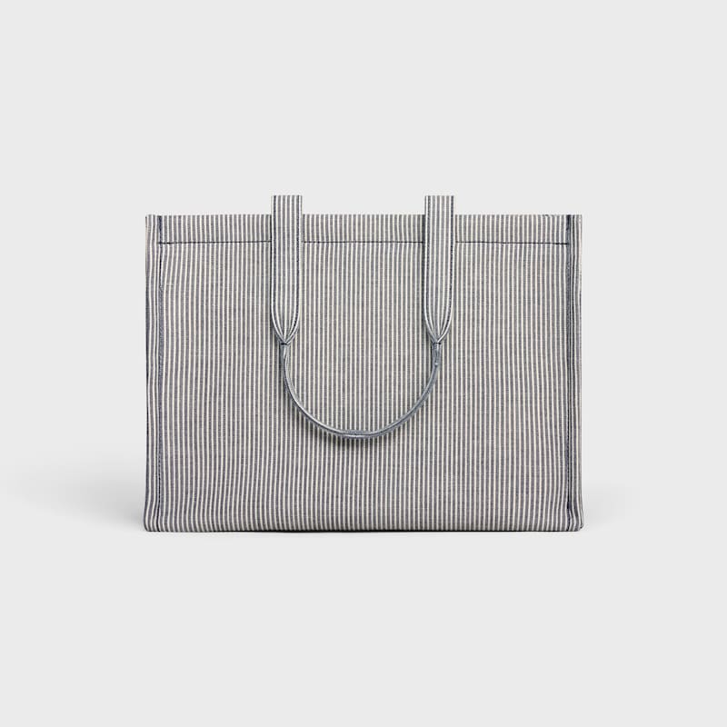 Celine BOLSO CABAS THAIS GRANDE DE TEJIDO A RAYAS