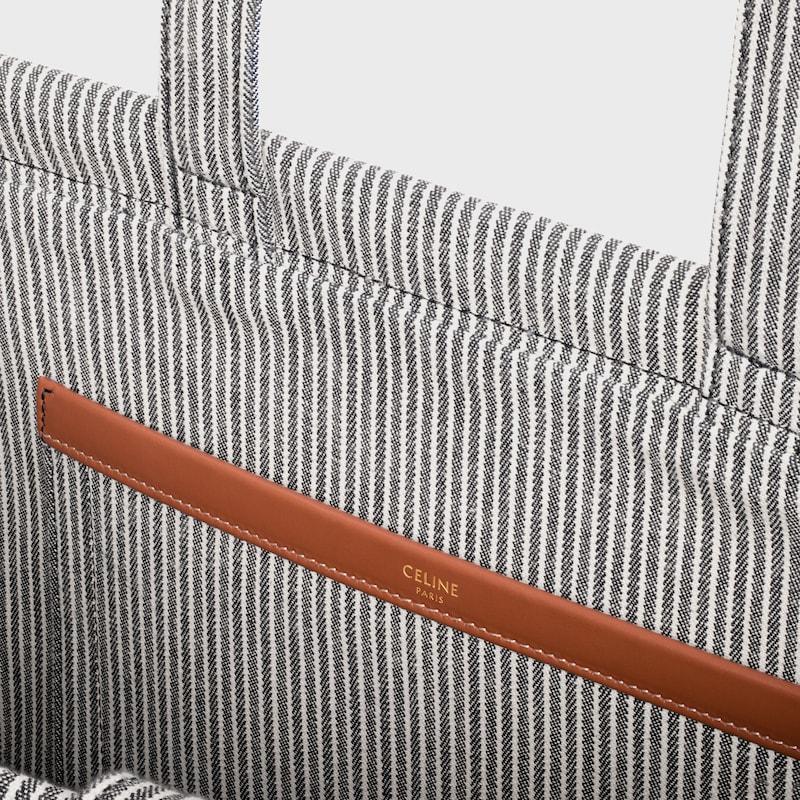 Celine BOLSO CABAS THAIS GRANDE DE TEJIDO A RAYAS