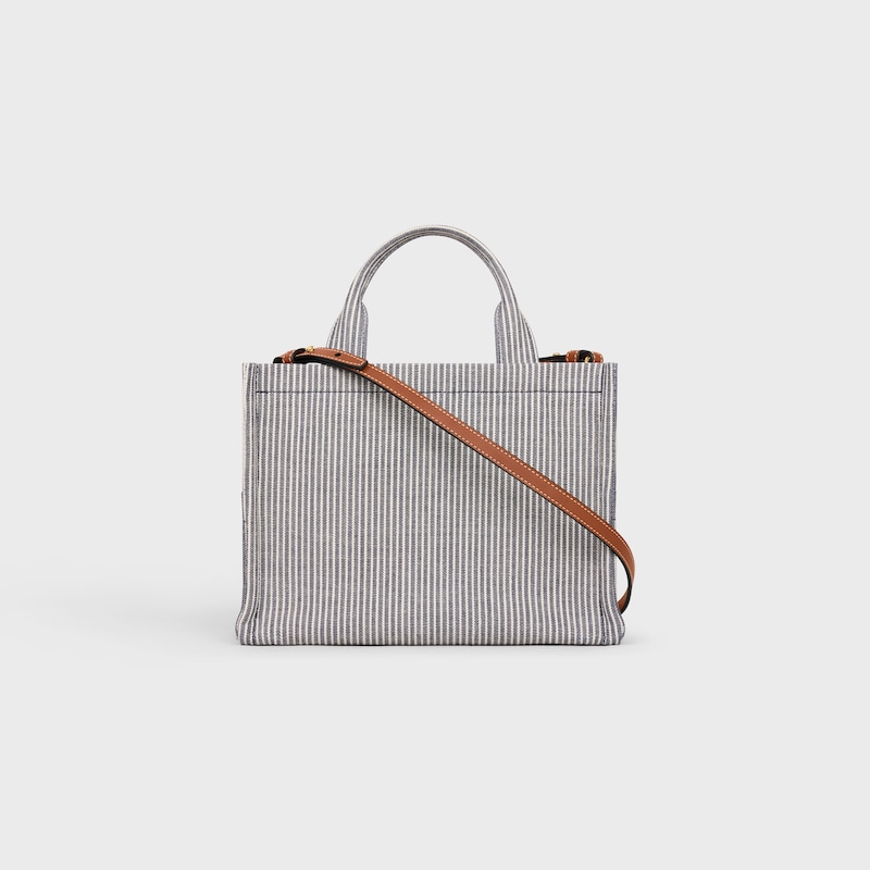 Celine BOLSO CABAS THAIS PEQUEÑO DE TEJIDO A RAYAS