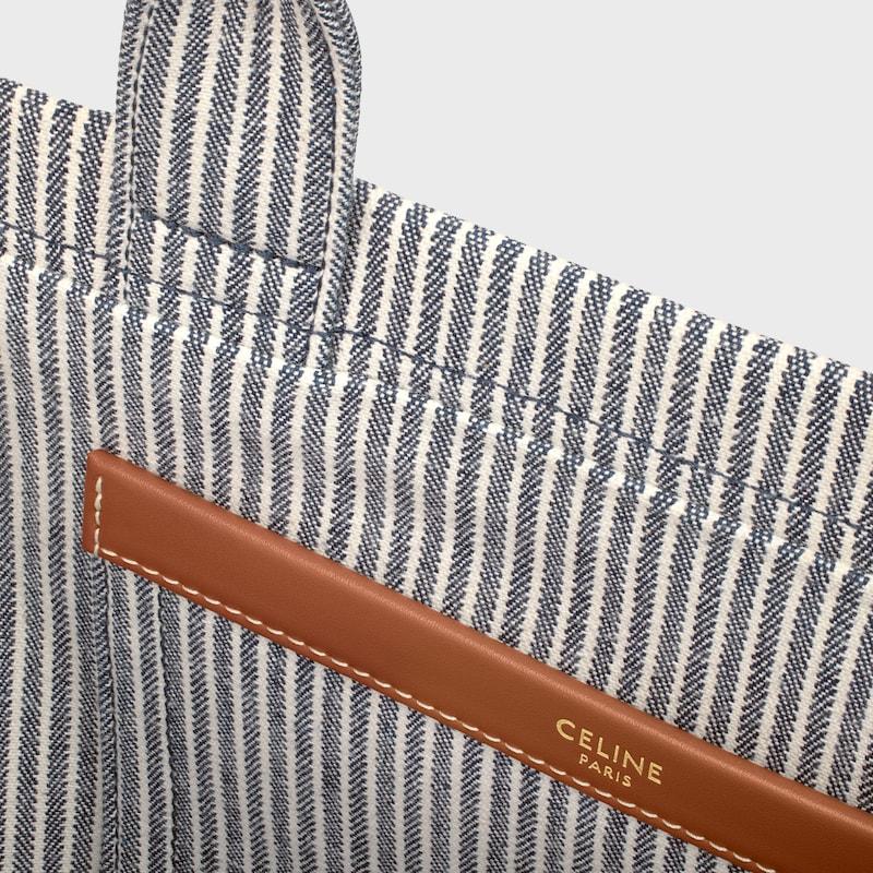 Celine BOLSO CABAS THAIS PEQUEÑO DE TEJIDO A RAYAS