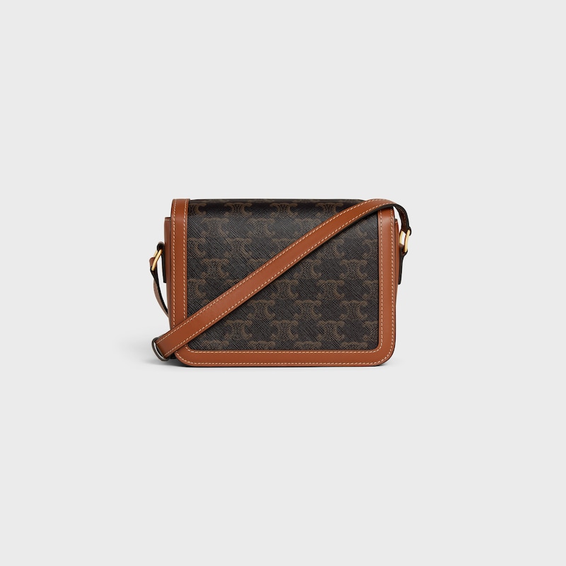 Celine Pequeña De Lona Triomphe Y Piel De Becerro