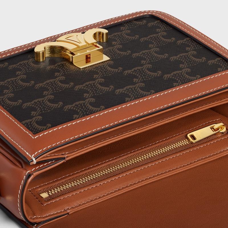 Celine Pequeña De Lona Triomphe Y Piel De Becerro