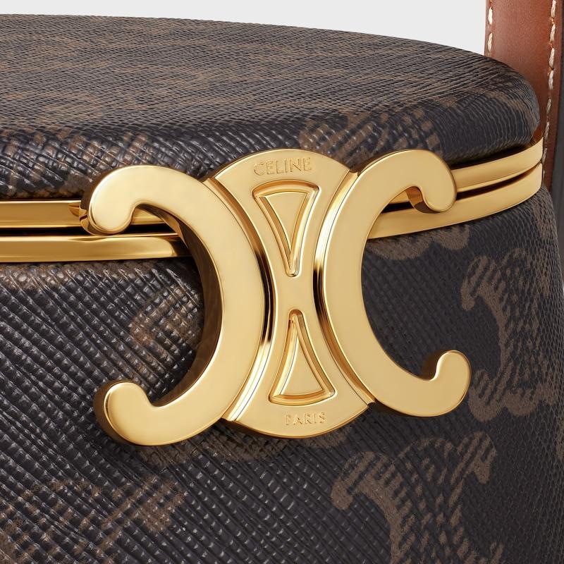 Celine MINAUDIERE CELINE NINA De PIEL DE CORDERO CON ESTAMPADO DE LONA TRIOMPHE Y PIEL DE BECERRO