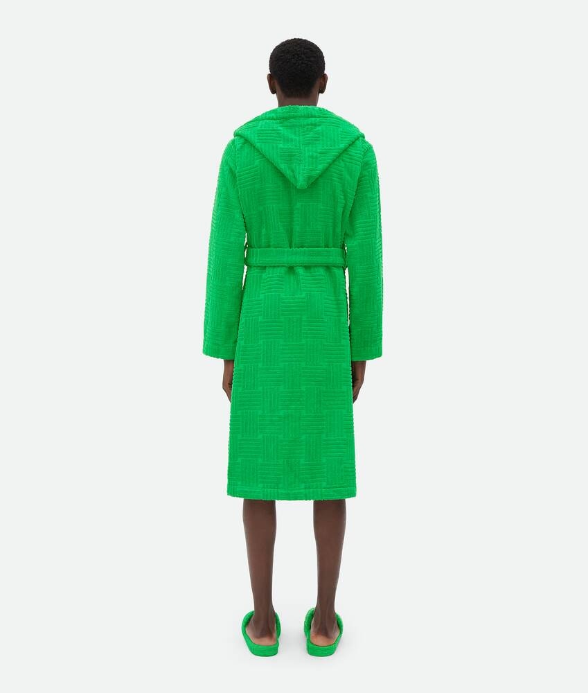 Bottega Veneta Albornoz De Felpa De Algodón Intreccio