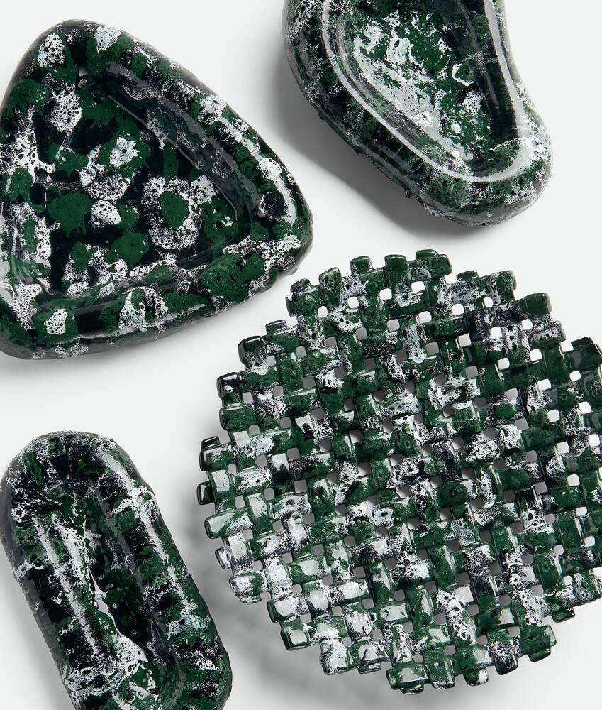 Bottega Veneta Bandeja Esmaltada Volcanic Intrecciato