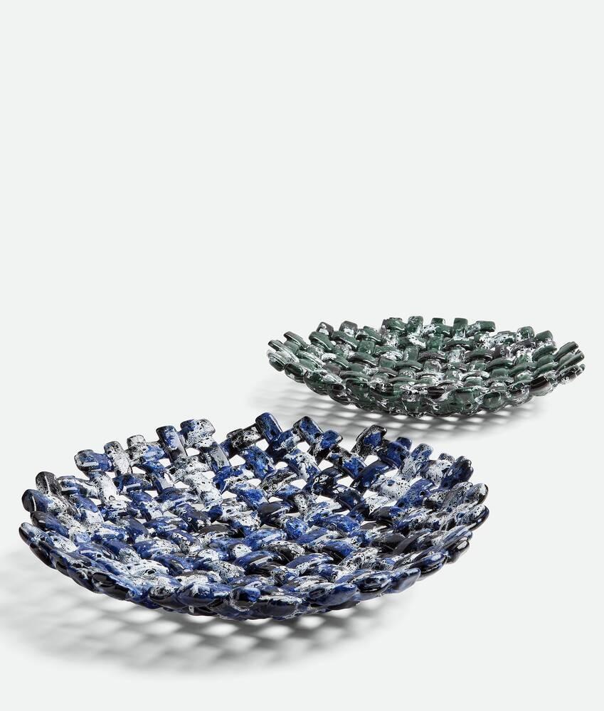 Bottega Veneta Bandeja Esmaltada Volcanic Intrecciato