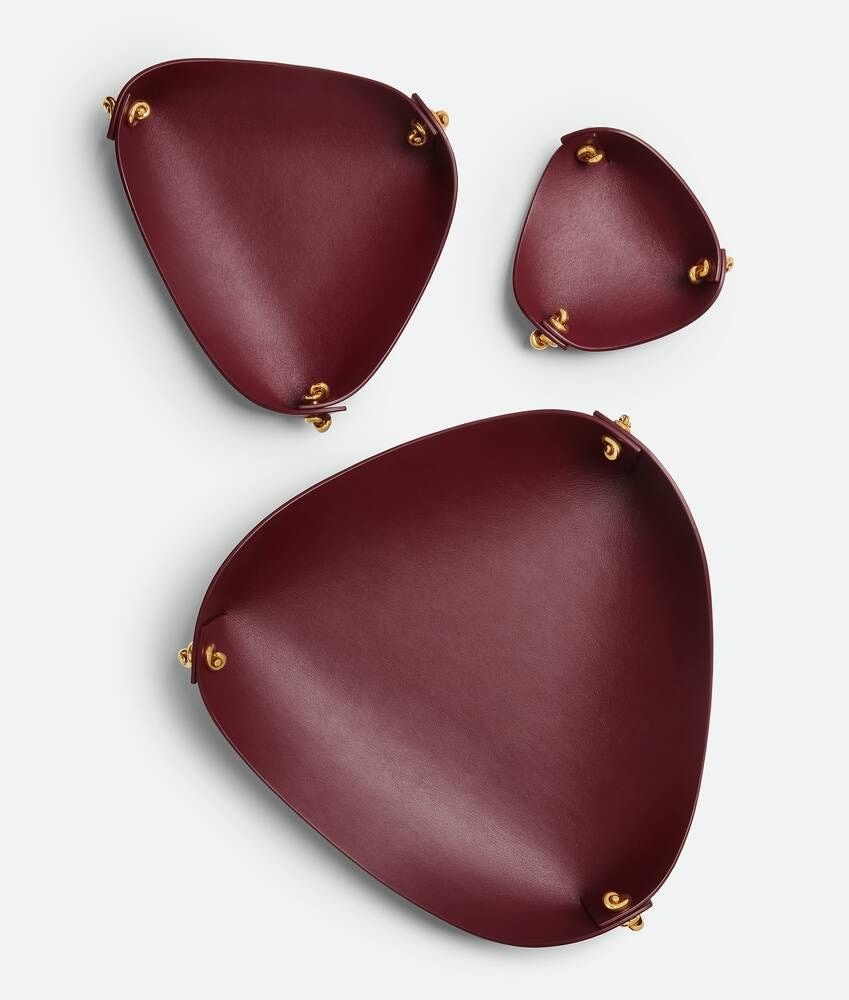 Bottega Veneta Bandeja Grande De Piel Con Nudos Metálicos