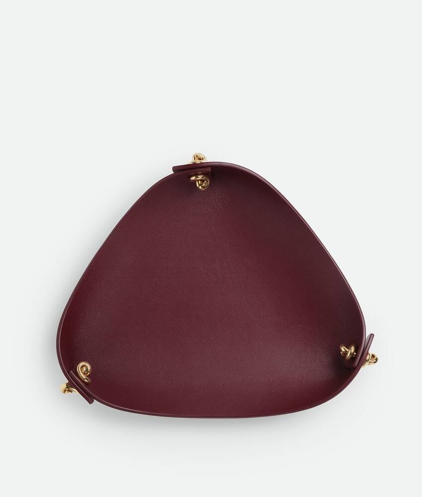 Bottega Veneta Bandeja Mediana De Piel Con Nudos Metálicos