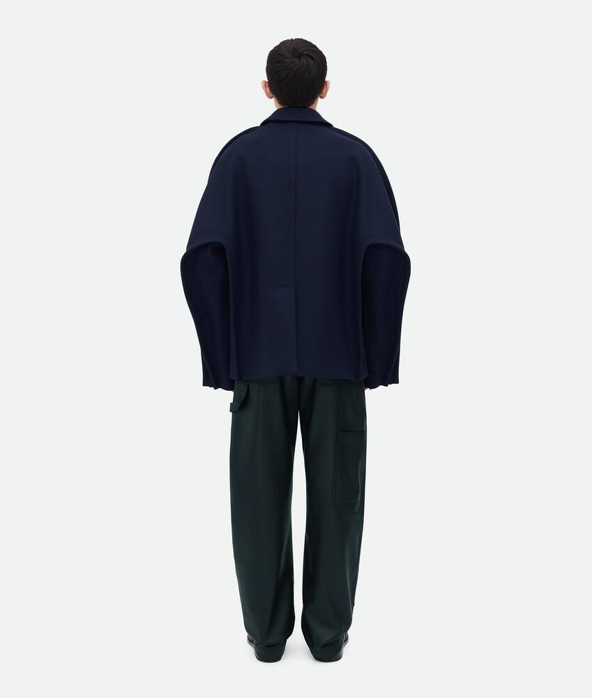 Bottega Veneta Abrigo De Mezcla De Fieltro De Lana