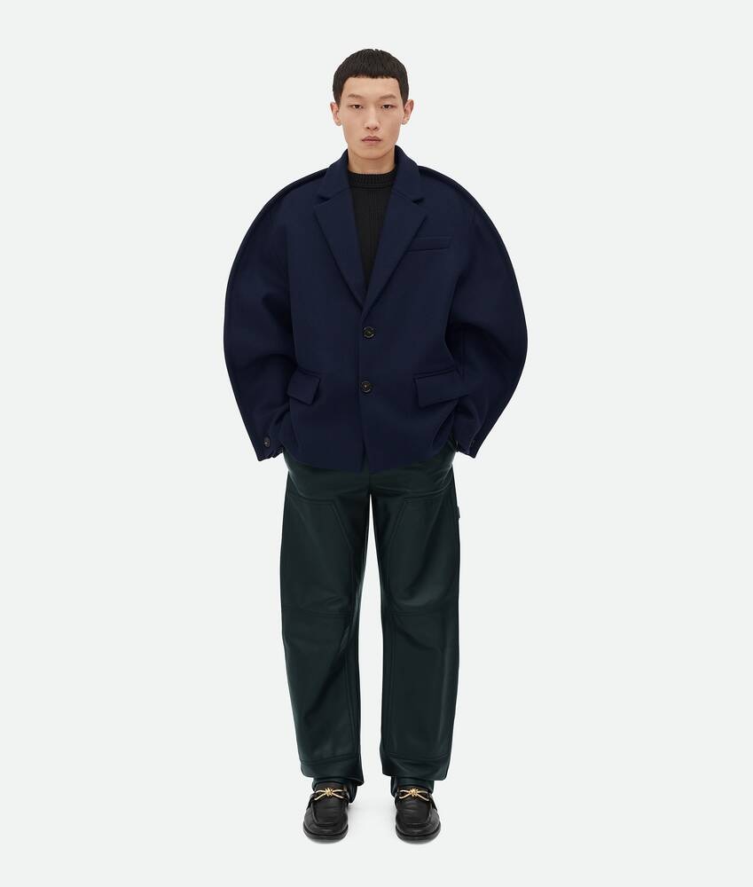 Bottega Veneta Abrigo de mezcla de fieltro de lana