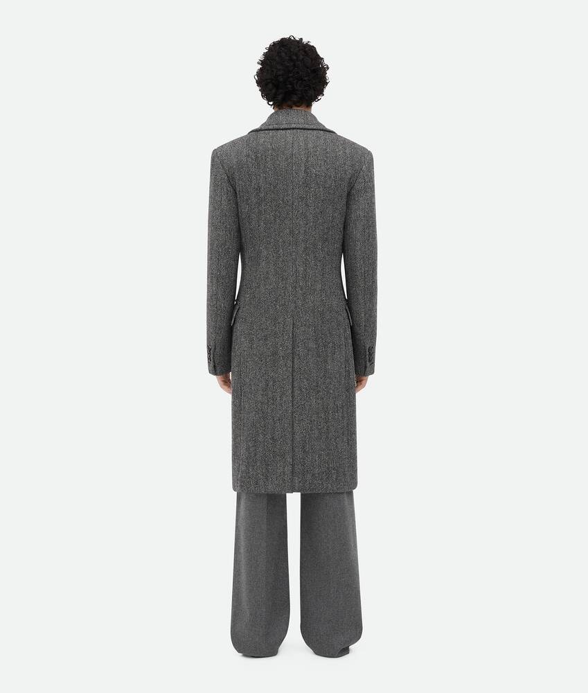 Bottega Veneta Abrigo De Mezcla De Lana