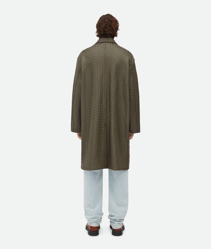 Bottega Veneta Abrigo De Piel Intrecciato
