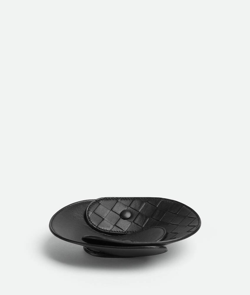 Bottega Veneta Bandeja de piel entrelazada - S