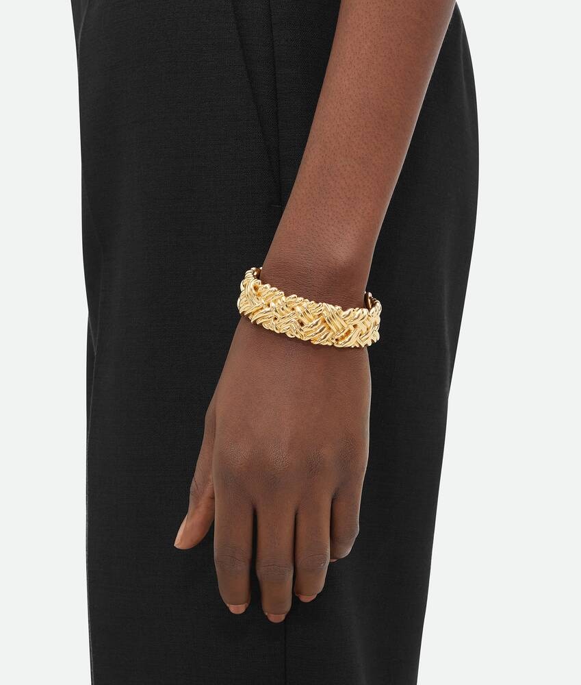 Bottega Veneta Brazalete Intreccio Ancho