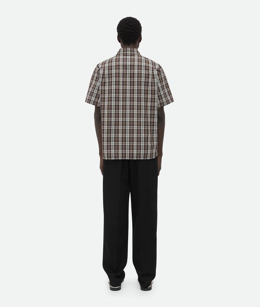 Bottega Veneta Camisa De Algodón A Cuadros