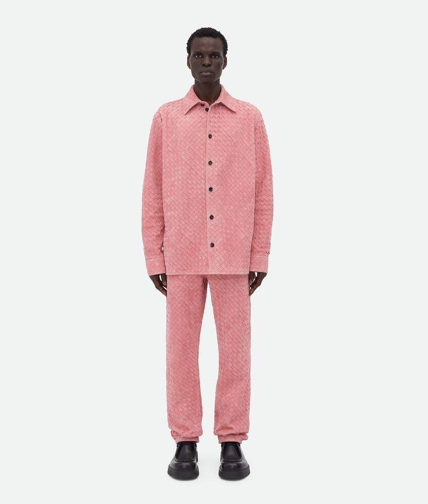 Bottega Veneta Camisa de ante Intrecciato