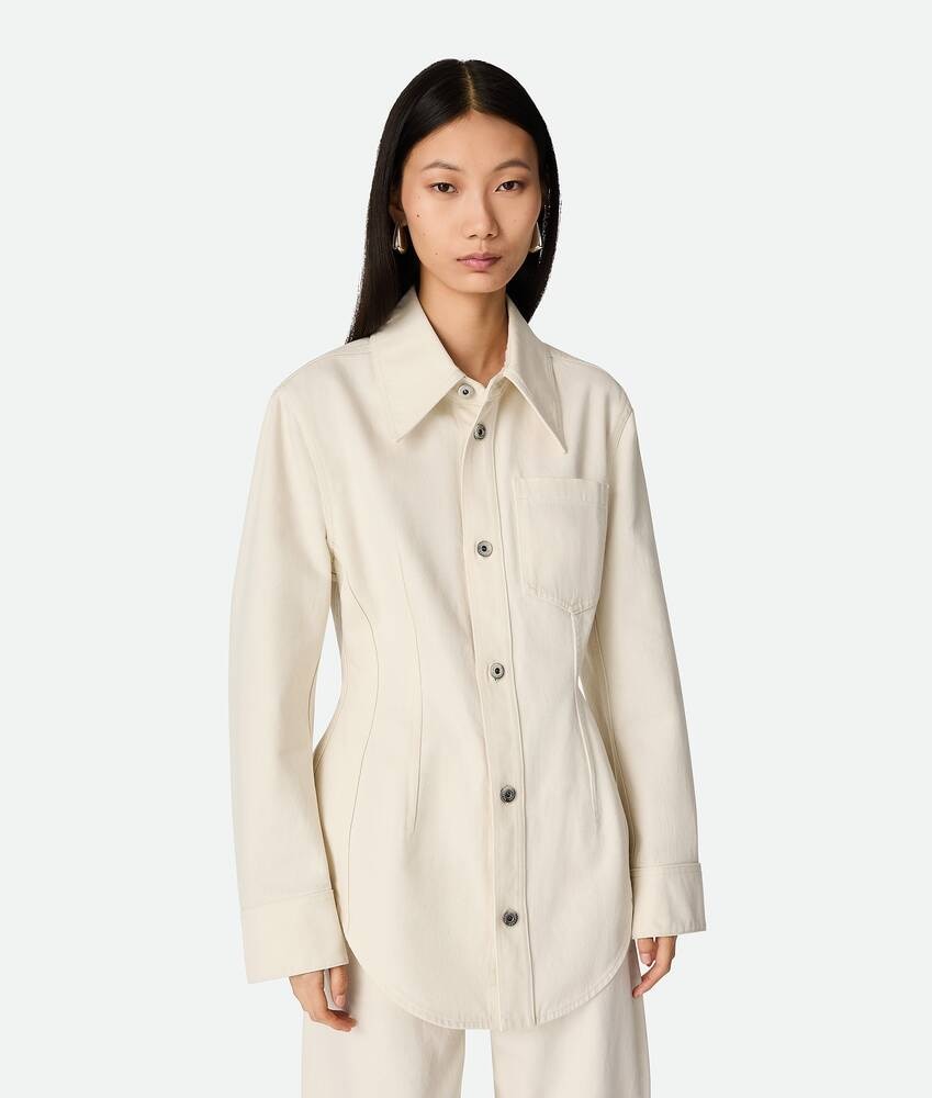 Bottega Veneta Camisa de denim teñido