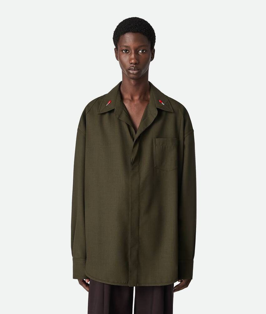 Bottega Veneta Camisa De Lana Ligera