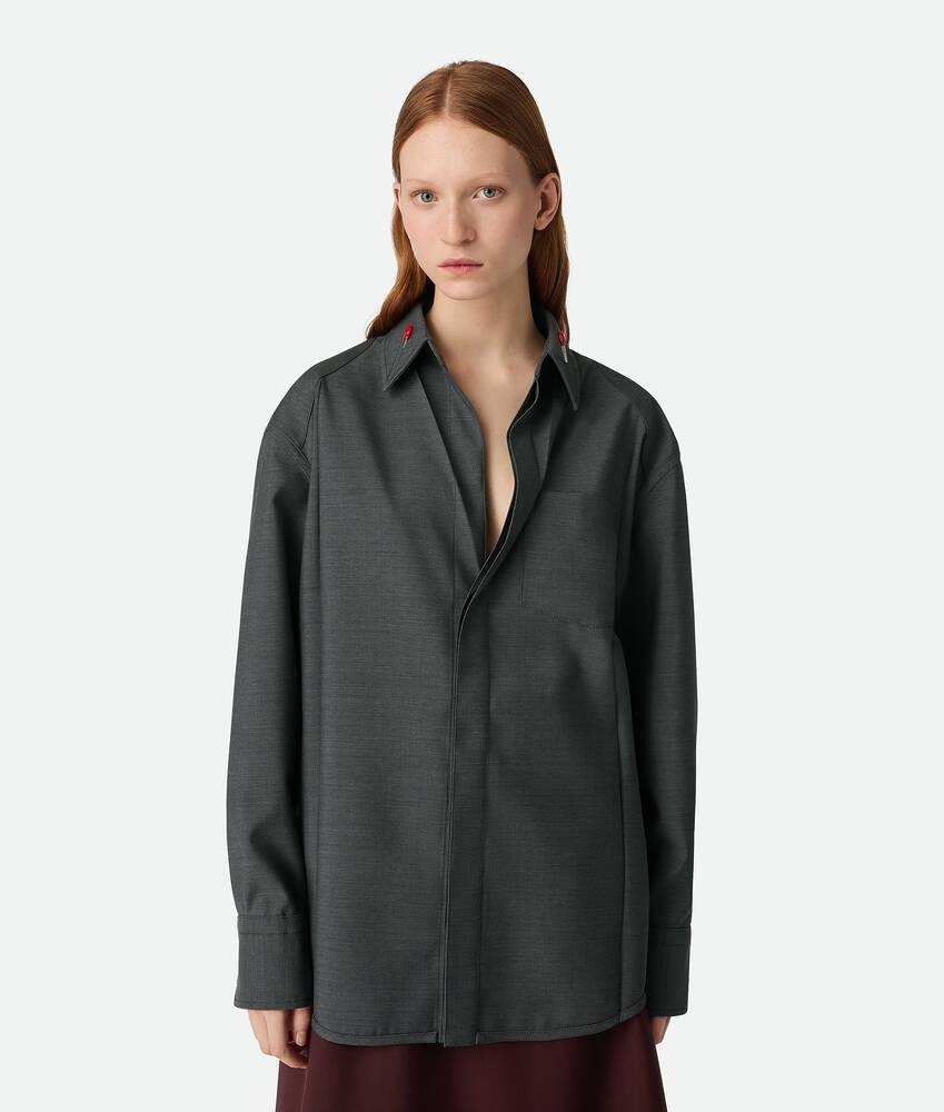 Bottega Veneta Camisa de lana ligera