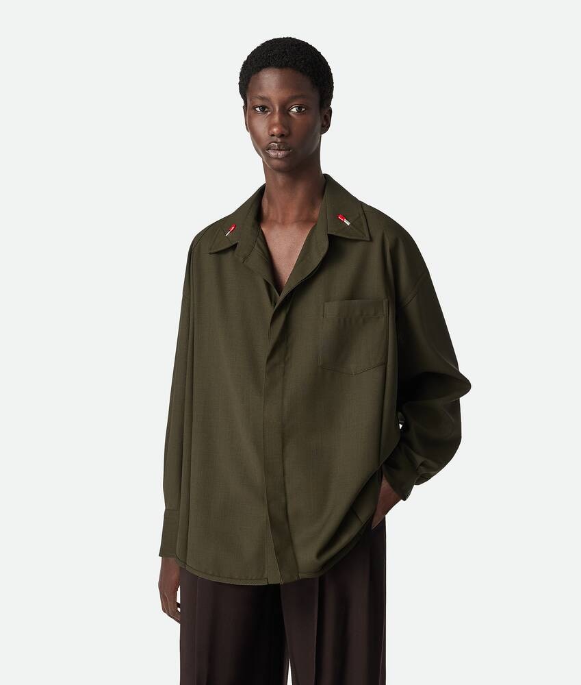 Bottega Veneta Camisa de lana ligera