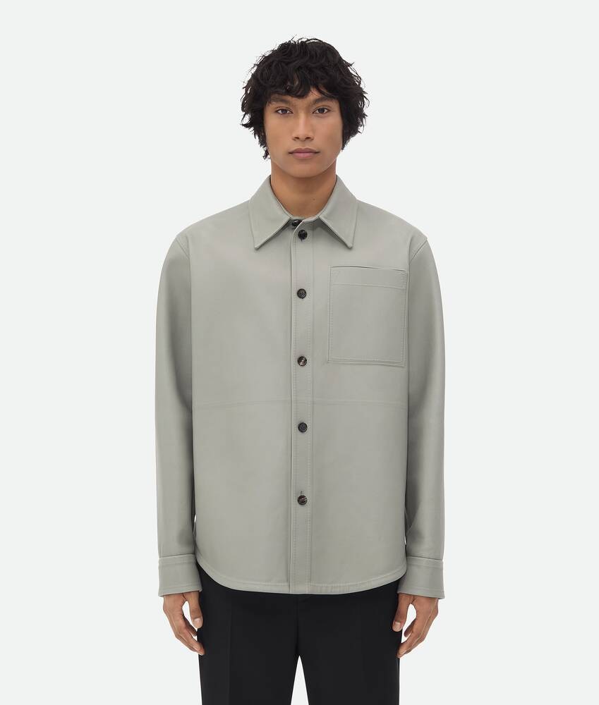 Bottega Veneta Camisa de piel adherida