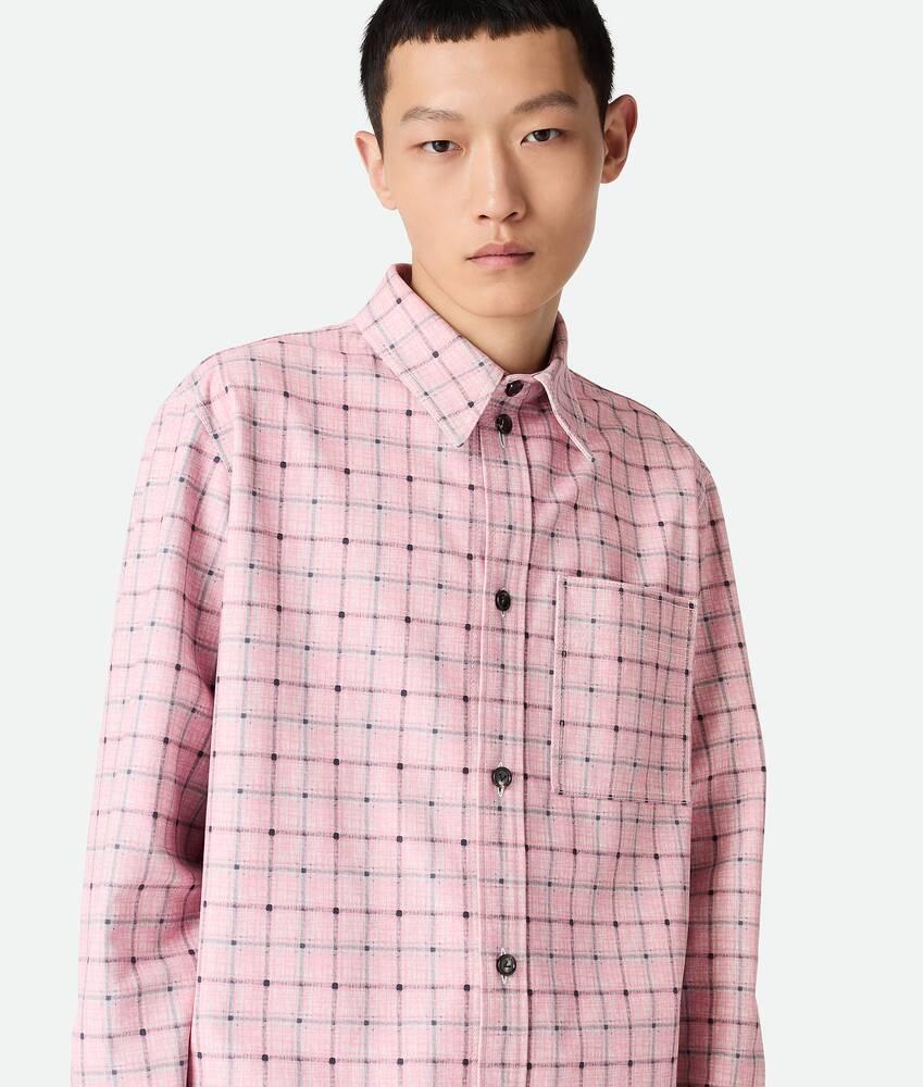 Bottega Veneta Camisa de piel estampada