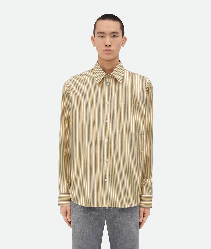 Bottega Veneta Camisa de popelina a rayas
