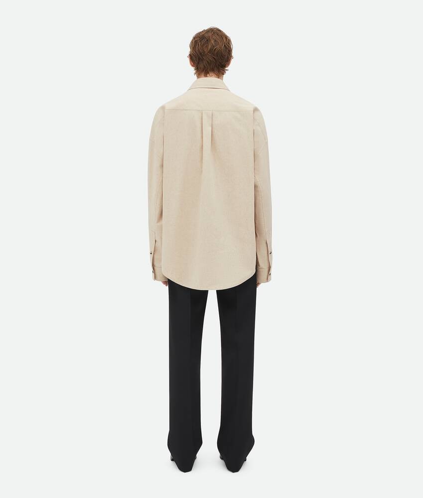Bottega Veneta Camisa De Popelina De Algodón
