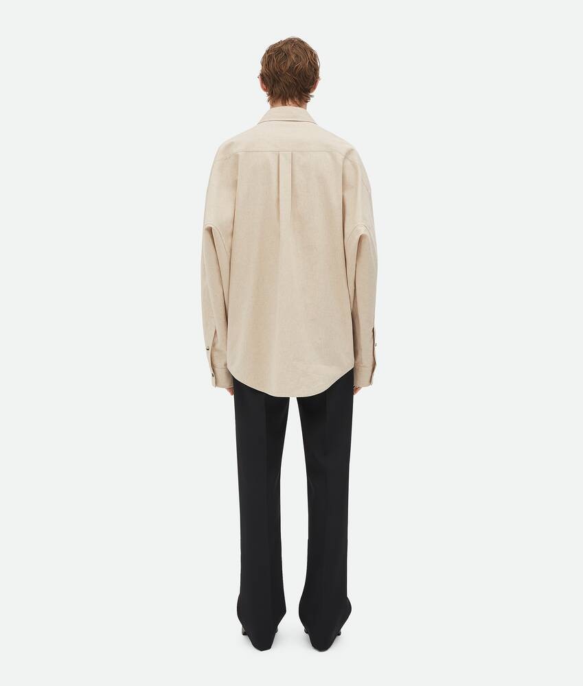 Bottega Veneta Camisa De Popelina De Algodón