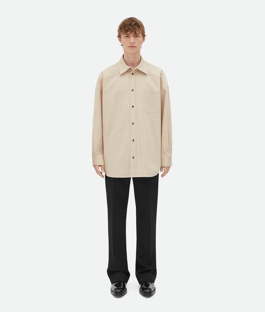 Bottega Veneta Camisa de popelina de algodón