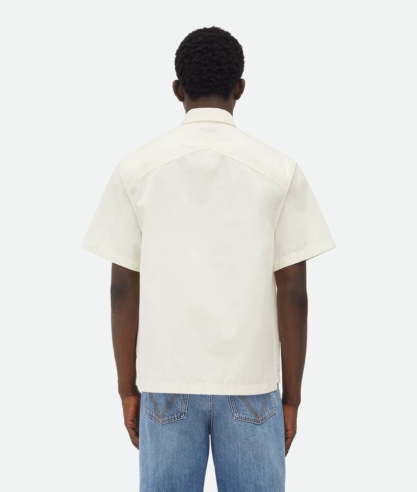 Bottega Veneta Camisa De Sarga De Algodón Ligero