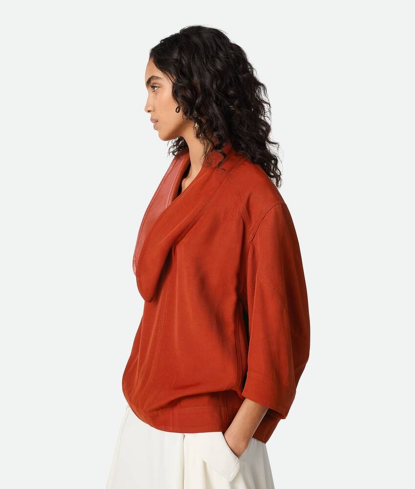 Bottega Veneta Camisa De Viscosa Y Lino