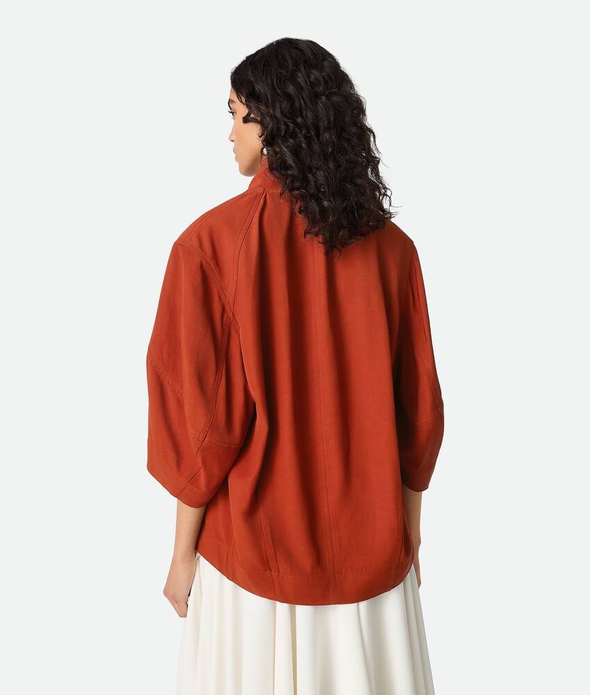 Bottega Veneta Camisa De Viscosa Y Lino