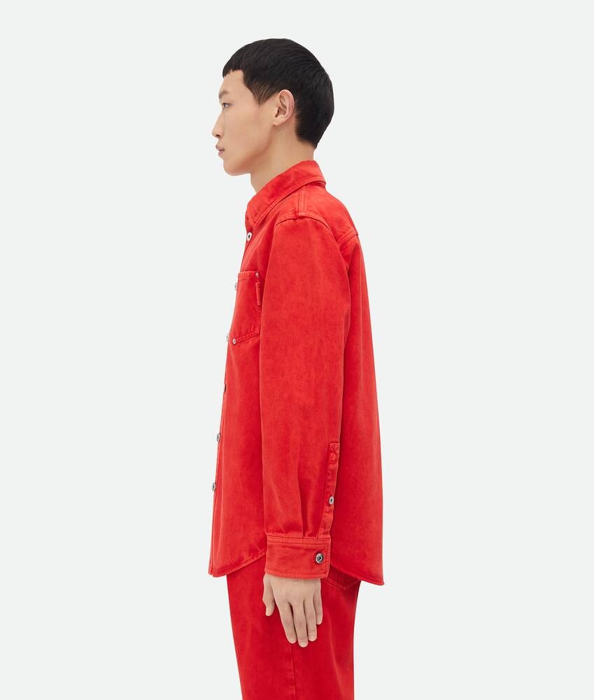 Bottega Veneta Camisa Denim Con Color Degradado