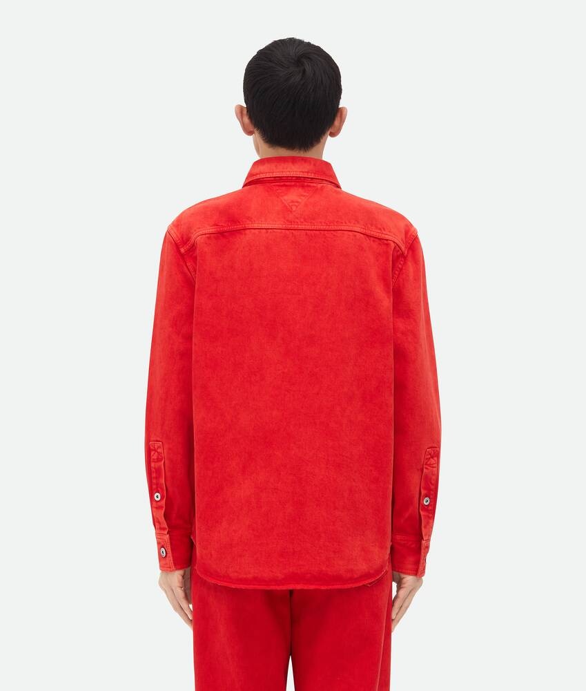 Bottega Veneta Camisa Denim Con Color Degradado