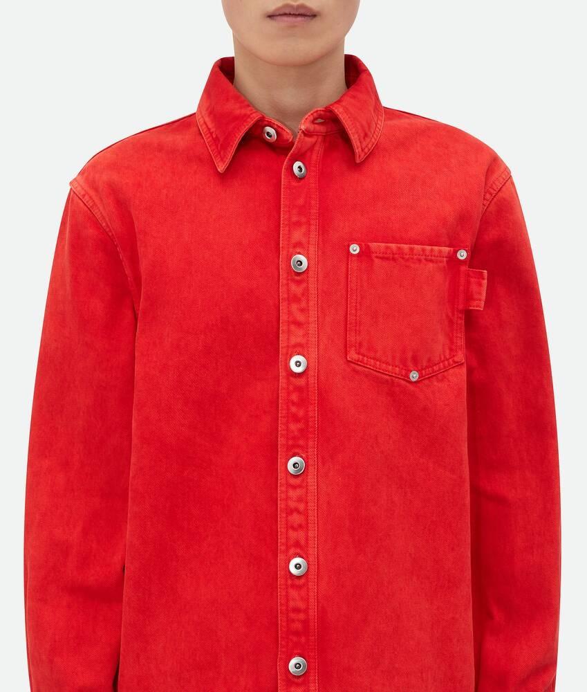 Bottega Veneta Camisa Denim Con Color Degradado