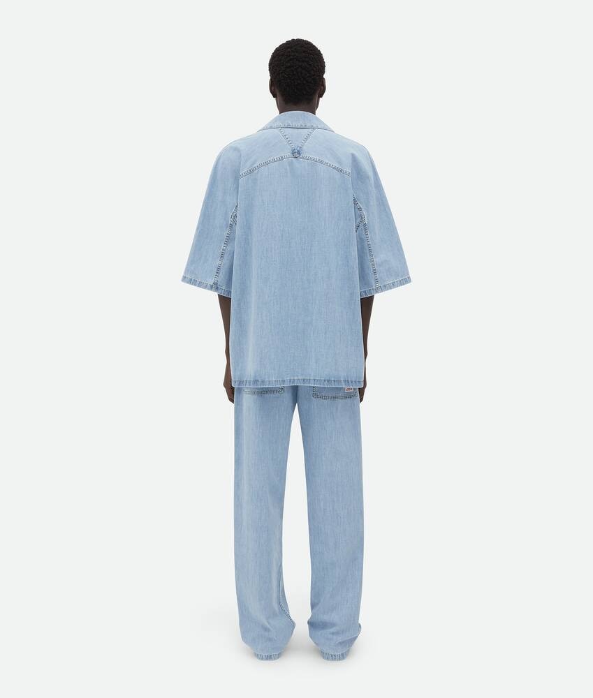 Bottega Veneta Camisa Denim Ligeramente Desteñida