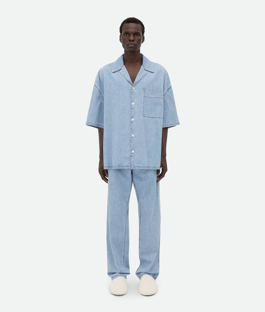 Bottega Veneta Camisa Denim Ligeramente Desteñida