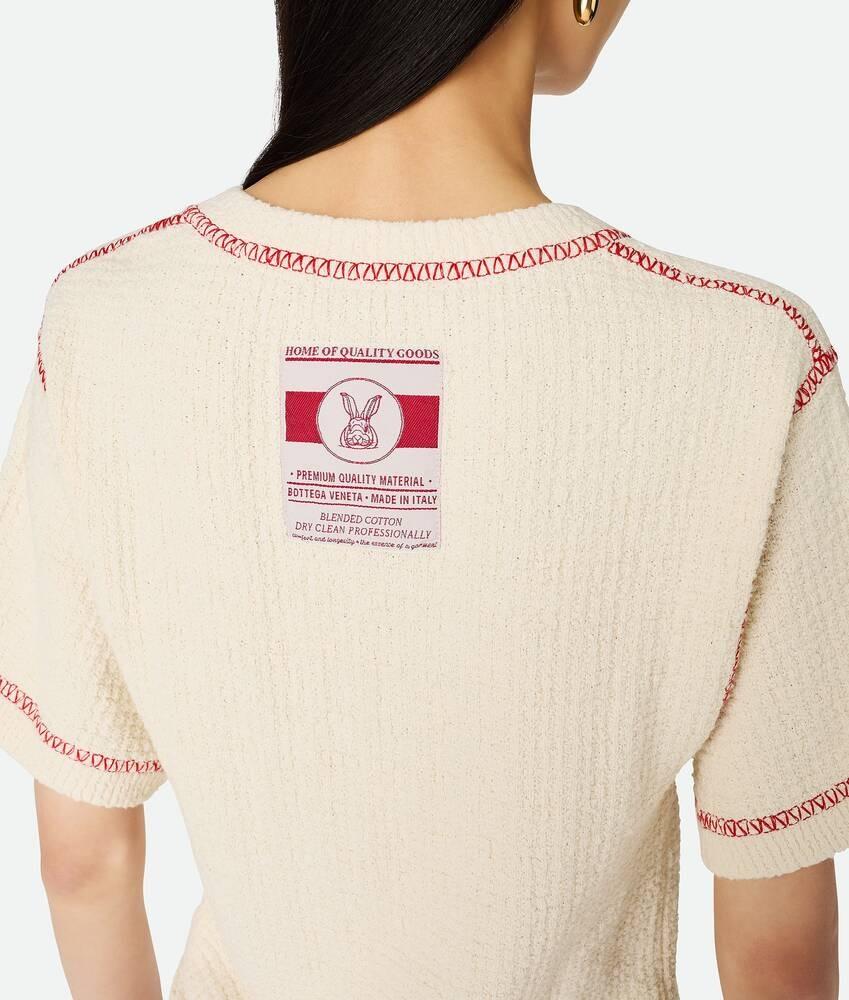 Bottega Veneta Camiseta De Algodón Gofrado
