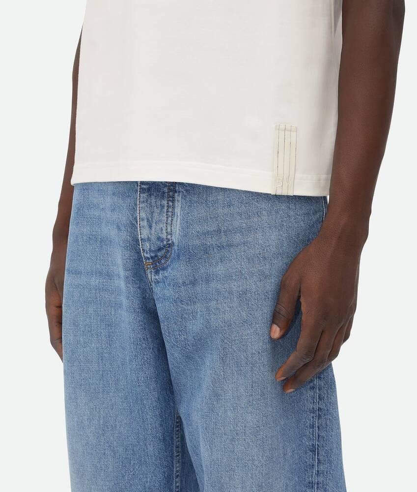 Bottega Veneta Camiseta De Punto De Algodón Pima