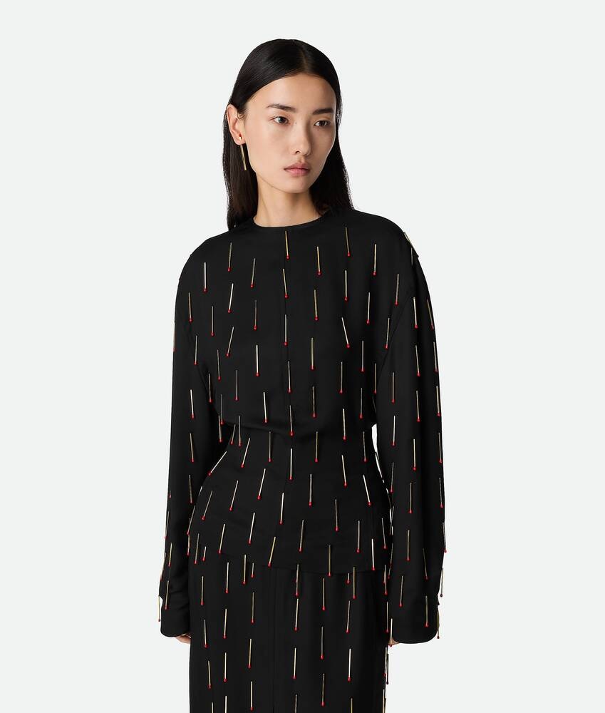 Bottega Veneta Camiseta de viscosa con fósforos