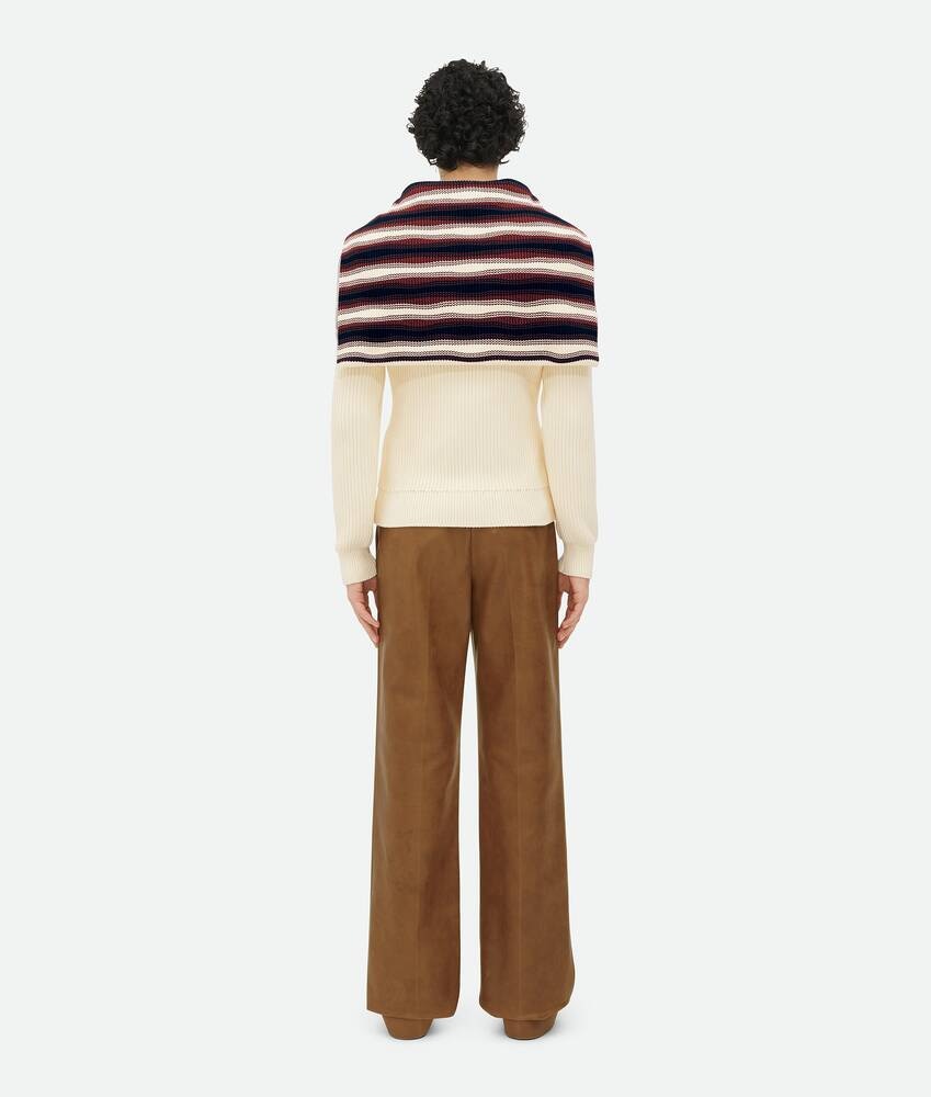 Bottega Veneta Cárdigan De Algodón A Rayas