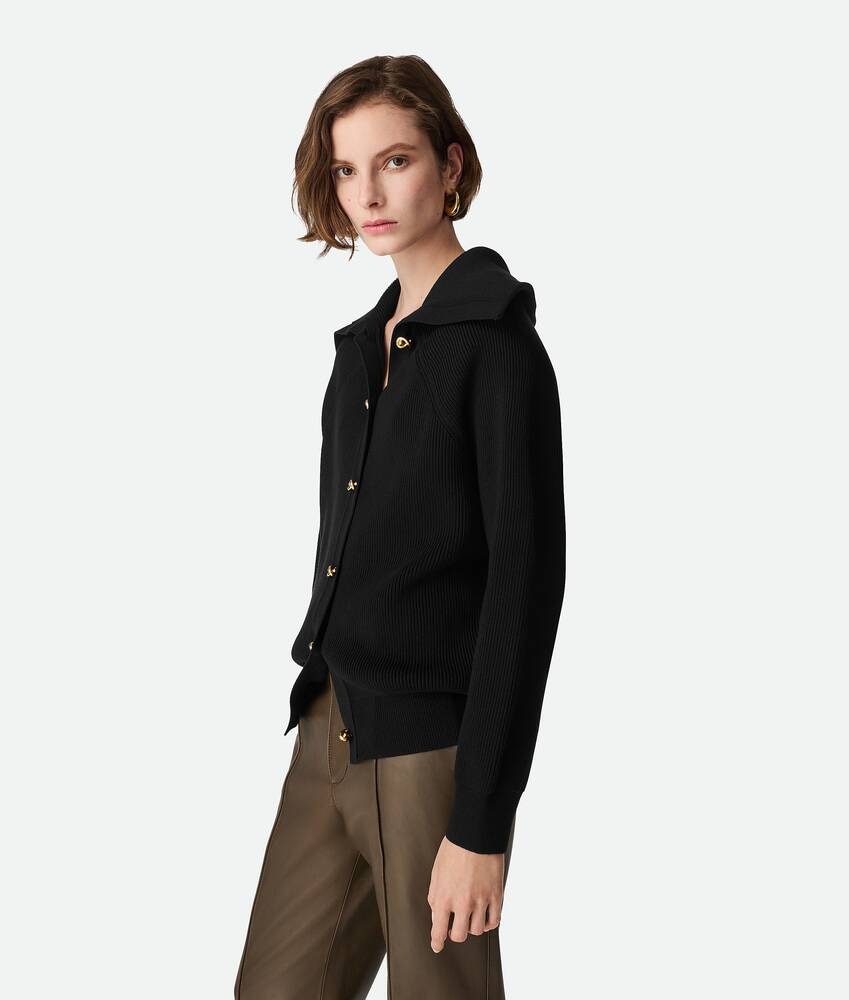 Bottega Veneta Cárdigan De Algodón Acanalado